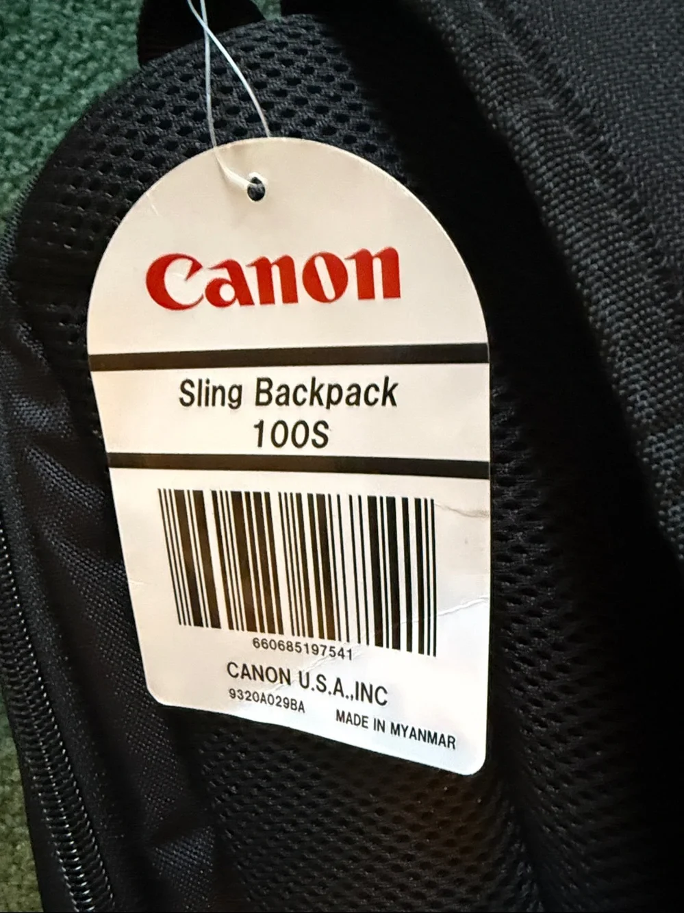 Canon Sling backpack Camera Bag black, padded lightweight, 100-S BC16 NWT - Picture 3 of 12
